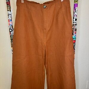 Good Luck Gem Brown Ankle Cropped Pants
